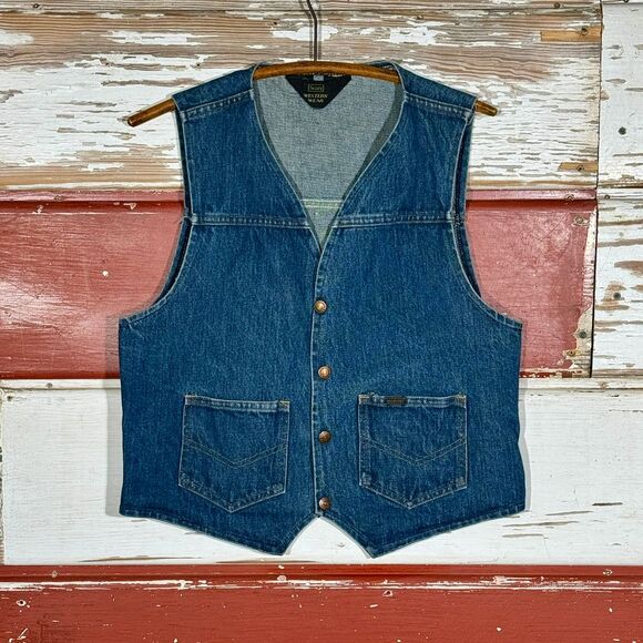 Roebucks Other - 60s / 70s Vintage Roebucks Sears Western Wear Denim Vest‎ Western Workwear